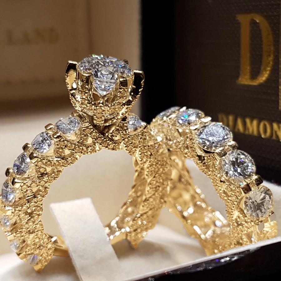 Trendy European & American Women’s Round Diamond Fashion Couple Rings