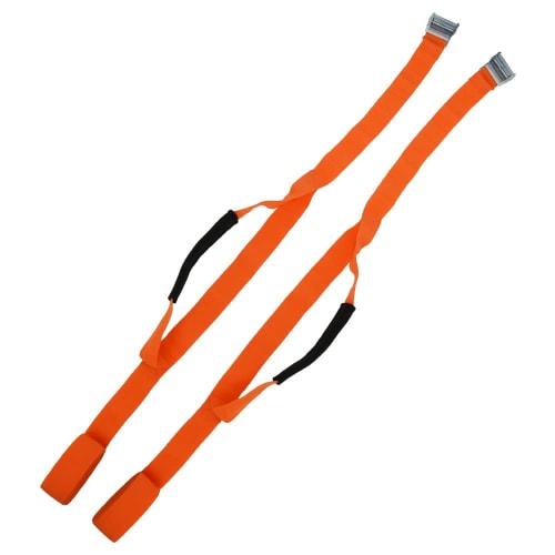 

Set of 2 Carrying Straps for Transporting Luggage and Furniture, Easy to Carry, Perfect for Moving, Renovating, and Single-Person Use (Orange)