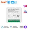 Tuya WiFi Smart Switch 2-way Control with Energy Monitor Switch 16A Mini Smart Breaker Smart Life Control Alexa Via Google Home