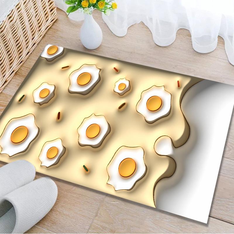 Bathroom Doormat Cartoon Style Home Doormat Thickened Absorbent Anti-slip Doormat Bathroom Foot Mat