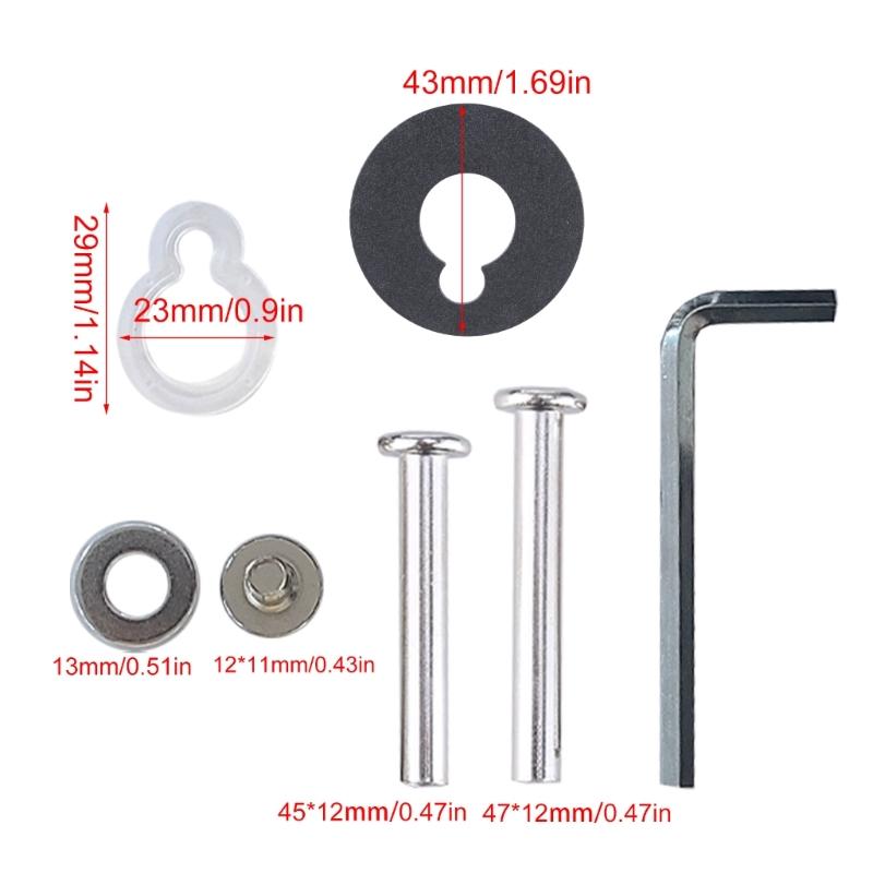 8Pcs Travel Luggage Suitcase Replacement Wheels 55mm Black Plastic Caster Wheels Repair Kits Shelf Replacement Wheels