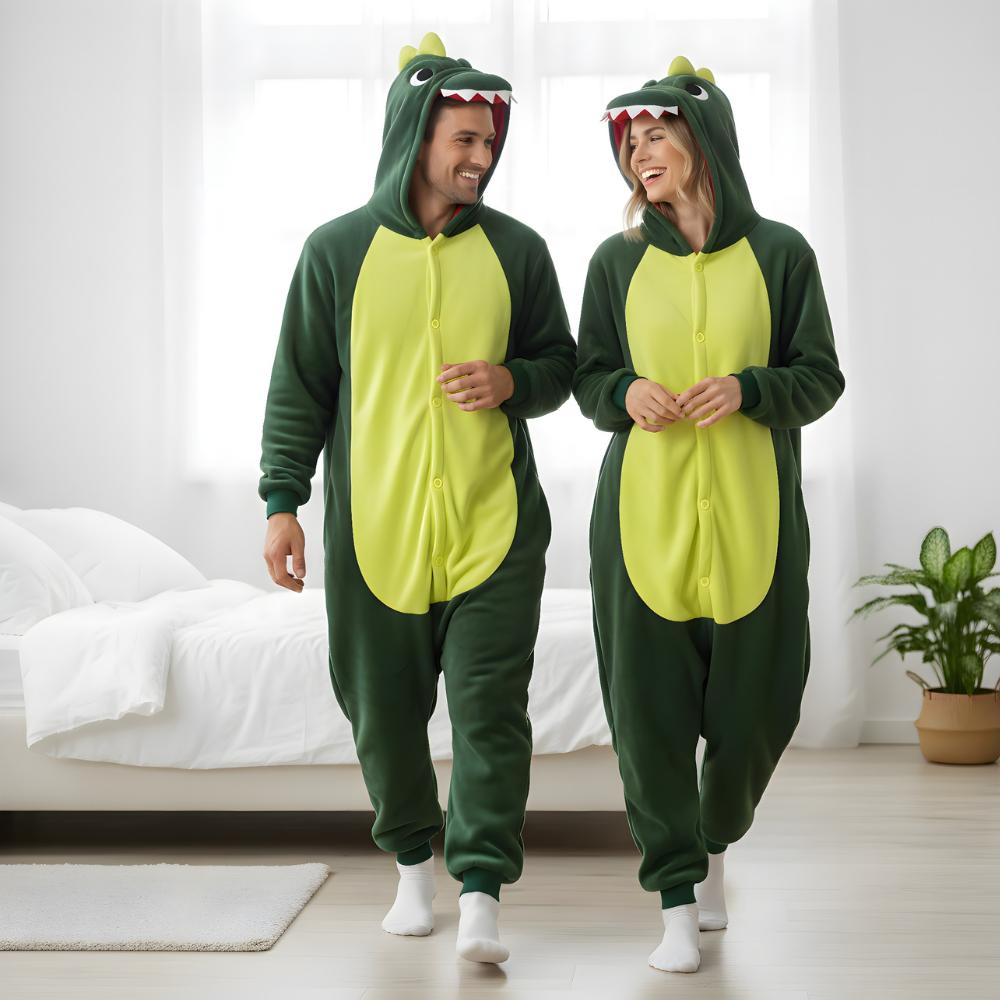 Pigiama Onesie Kigurumi Costume Travestimento Dinosauro XXL: 185 - 195Cm