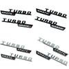 2 pièces Lettres de Voiture Garniture d'Aile Emblème Turbo 4matic Plus Autocollant Pour Mercedes AMG A45 CLA45 C117 GLA45 GLE53 X247 Accessoires