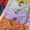 5pcs/set Cute Bows Baby Girls Headbands Elastic Soft Nylon Newborn Head Wrap Tie Turban Infant Headwear Kids Hair Accessories