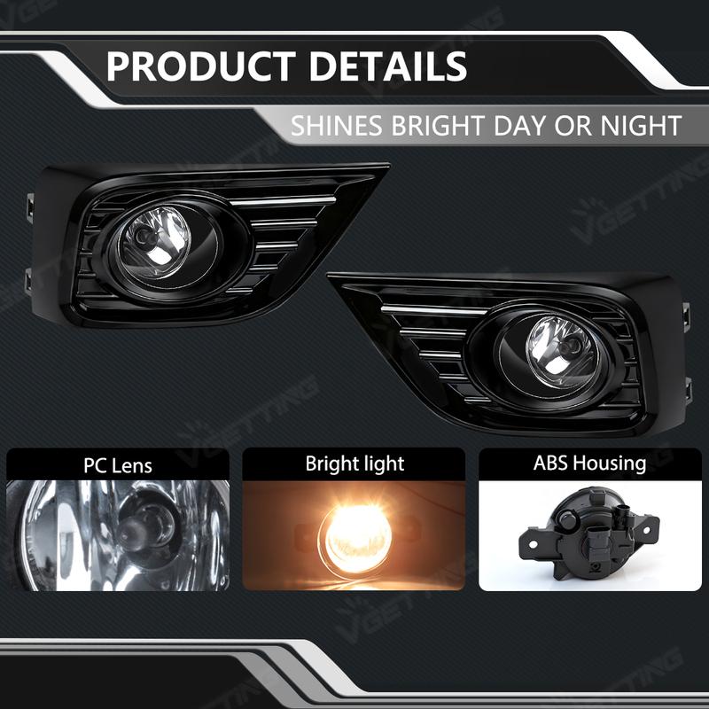 Front Bumper Driving Foglamp Set For Nissan March   Fog Light Assembly With Cover Wire Harness Switch Car Accessories