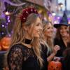 Handmade Flower Headband Halloween Floral Headband, 3D Shape Widened Fit Non-slip Wide Band Hair Hoop, Non-Slip with Pumpkin Witch Decoration