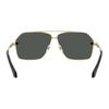 Versace Full Frame Design Metal Aviator Sunglasses Men's Gold 21350030 VE2284-golden 63