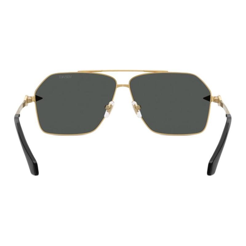 Versace Full Frame Design Metal Aviator Sunglasses Men's Gold 21350030 VE2284-golden 63