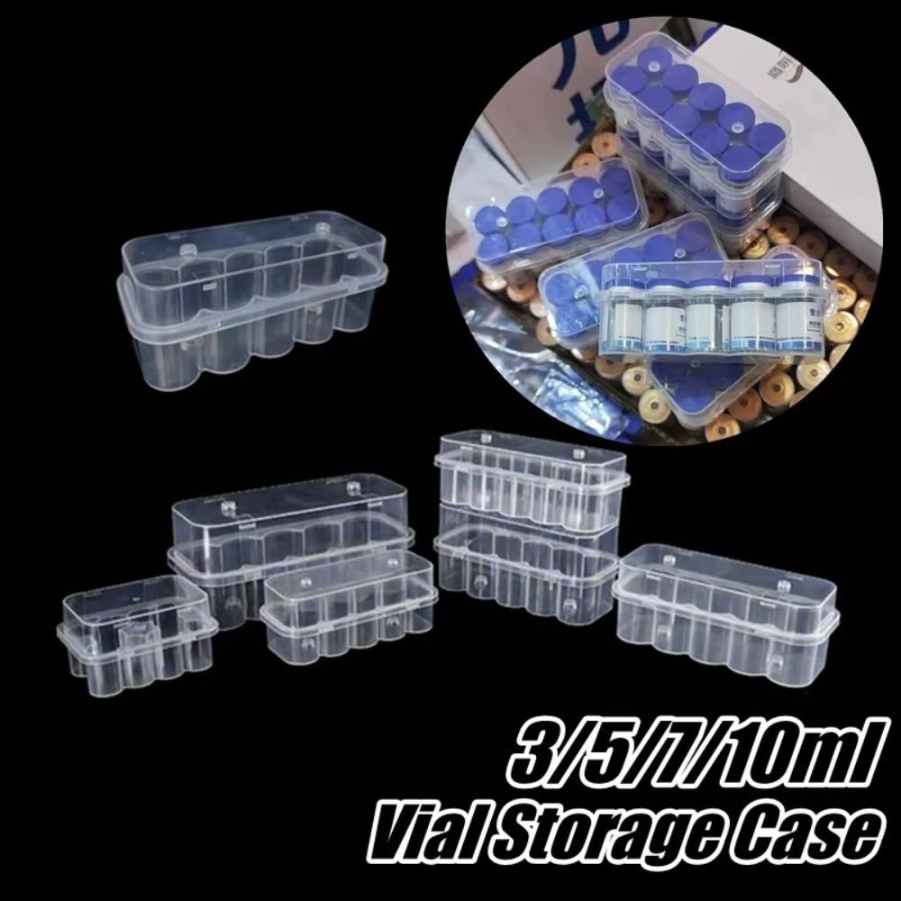 Transparent Insulin Vial Storage Case 3/5/7/10 ML Pill Vial Cooling Case Freezer Box