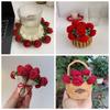 Rose Bouquet Coaster Crochet Flower Placemat Hand Woven Bouquet Cupmat Home Desktop Plant Decor Ornaments Birthday Wedding Gift