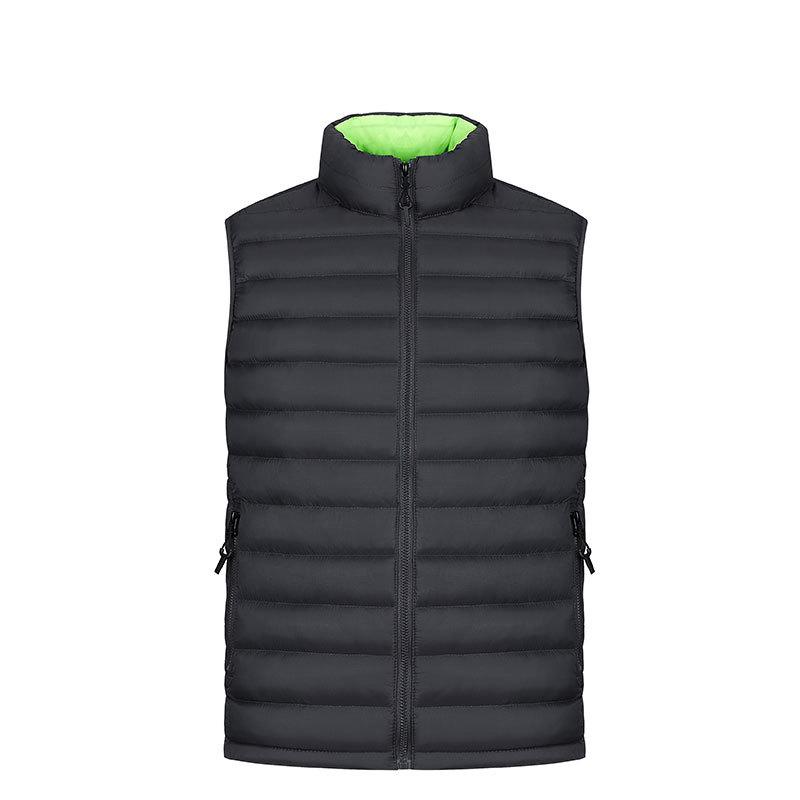 Men's Autumn and Winter Vest Stand-up Collar Cotton Clothes, E-commerce Large-size Vest Jacket, Feather Cotton Vest Vest