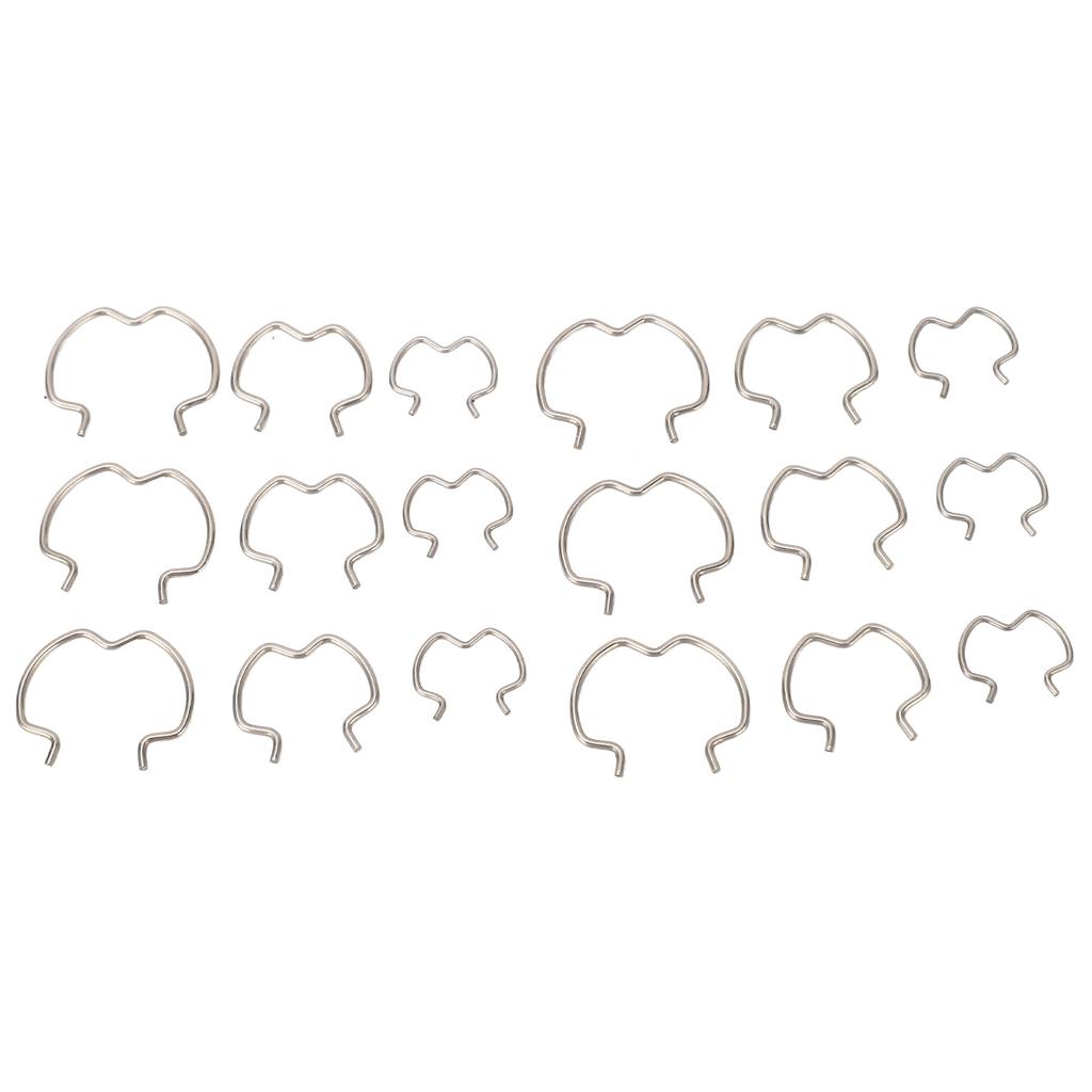 18pcs Transmission Connector Retaining Clips 800 801 Transmission Cooler Line Clips 3 Different Size 3 8in 1 2in 5 8in