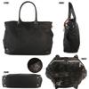 Orobianco Tote Rimonta Nylon and Genuine Made In Nylon and Large A4 ALCADIA Bag, Leather, Unisex, Italy, Crocodile-Look Leather, Unisex,