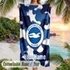 Beach Towel Brighton & Hove Albion Football Print Custom Name Text Soft Towel for Swimming Pool