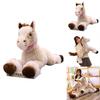 Animal Plush Toy Small Brown Horse With Short Plush Material For Kids Gift