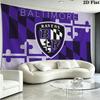 Baltimore Ravens Logo Wall Tapestry Aesthetic Wall Hanging Printed Fabric Blanket Decorative Tapestries for Bedroom Living Room Home Decor