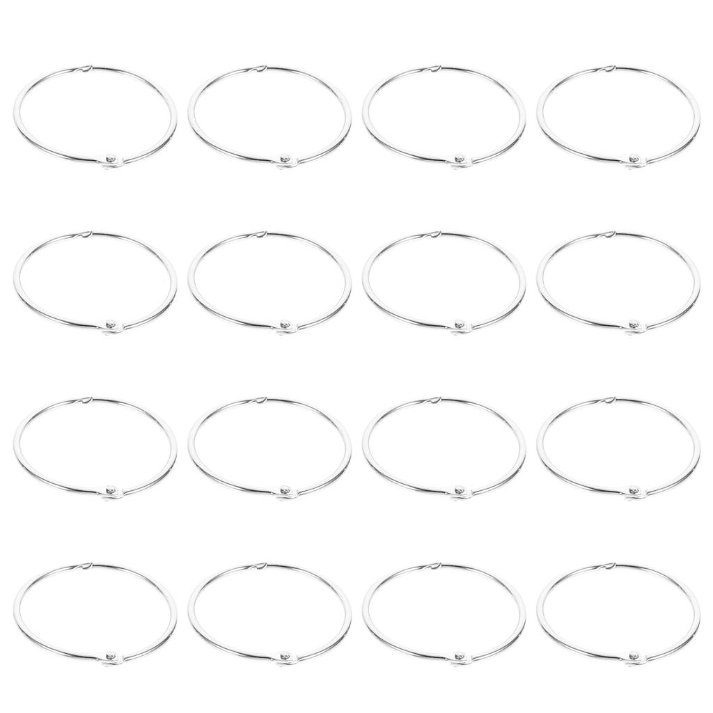 24 Pcs High Grade Iron Shower Curtain Rings Black Decorative Hooks Clips Curtain Rod Buckle Rings Household Accessories