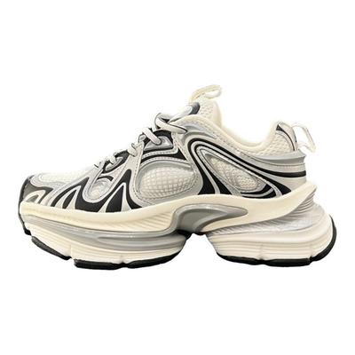 Fuyiao Pantofi Sport Confortabili la Modă Antiderapanți Rezistenți la Uzură cu Înălțime Mărită cu Talpă Joasă Pantofi de Tată Bărbați sneaker Gri Deschis Negru 112448899-3