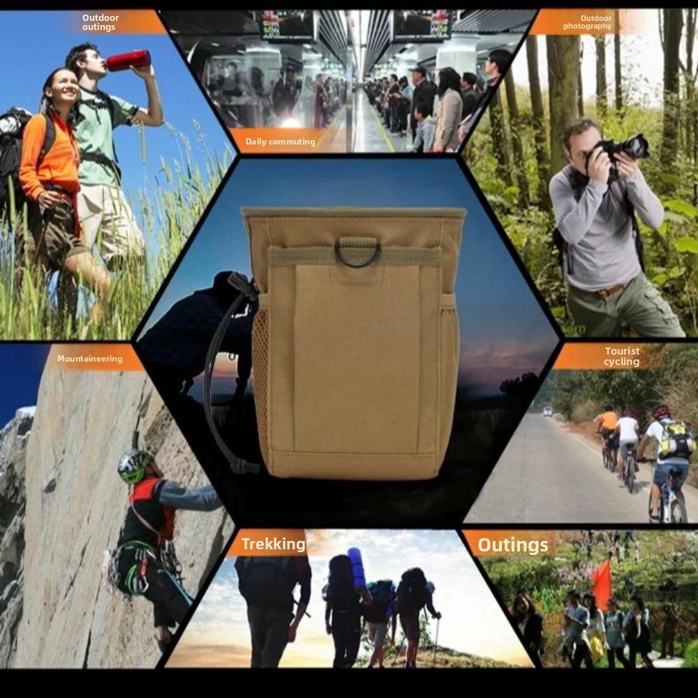 Oxford Nylon Mobile Phone Pouch Durable Waist Fanny Pack Drastring Waist Bag  Outdoor Activities