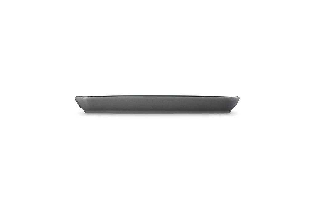 Le Creuset Léger Rektangulær Tallerken, 25cm, Flint, Varme- og Kuldebestandig, Mikrobølgeovn-, Ovn- og Oppvaskmaskinsikker, Ovnrett, Bakeutstyr, Lang Tallerken,