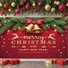 Christmas Party Banner New Year Theme Festive Banner Xmas Banner Pine Branch For Mall Decoration Indoor Decor Holiday Event