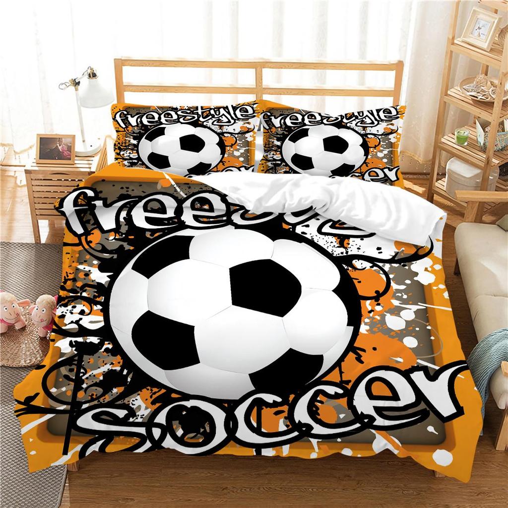 Football Duvet Cover Set Sport Home Bedclothes Queen King Size Bedding 3D Quilt Cover Boy Girl Highly Bedding Sets