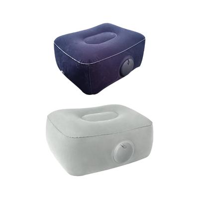 Inflatable Leg Up Foot Rest Pillow with Fast Inflation Press Air Pumps for Traveling Home and Office Comfort