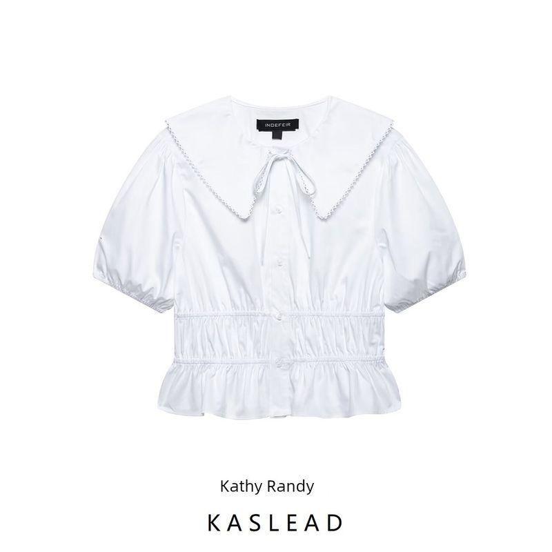 Kaslead New Arrival Women's Clothing Fashion Style Fashion Minimalist Stretch Windbreaker Fabric Shirt 2748250 250