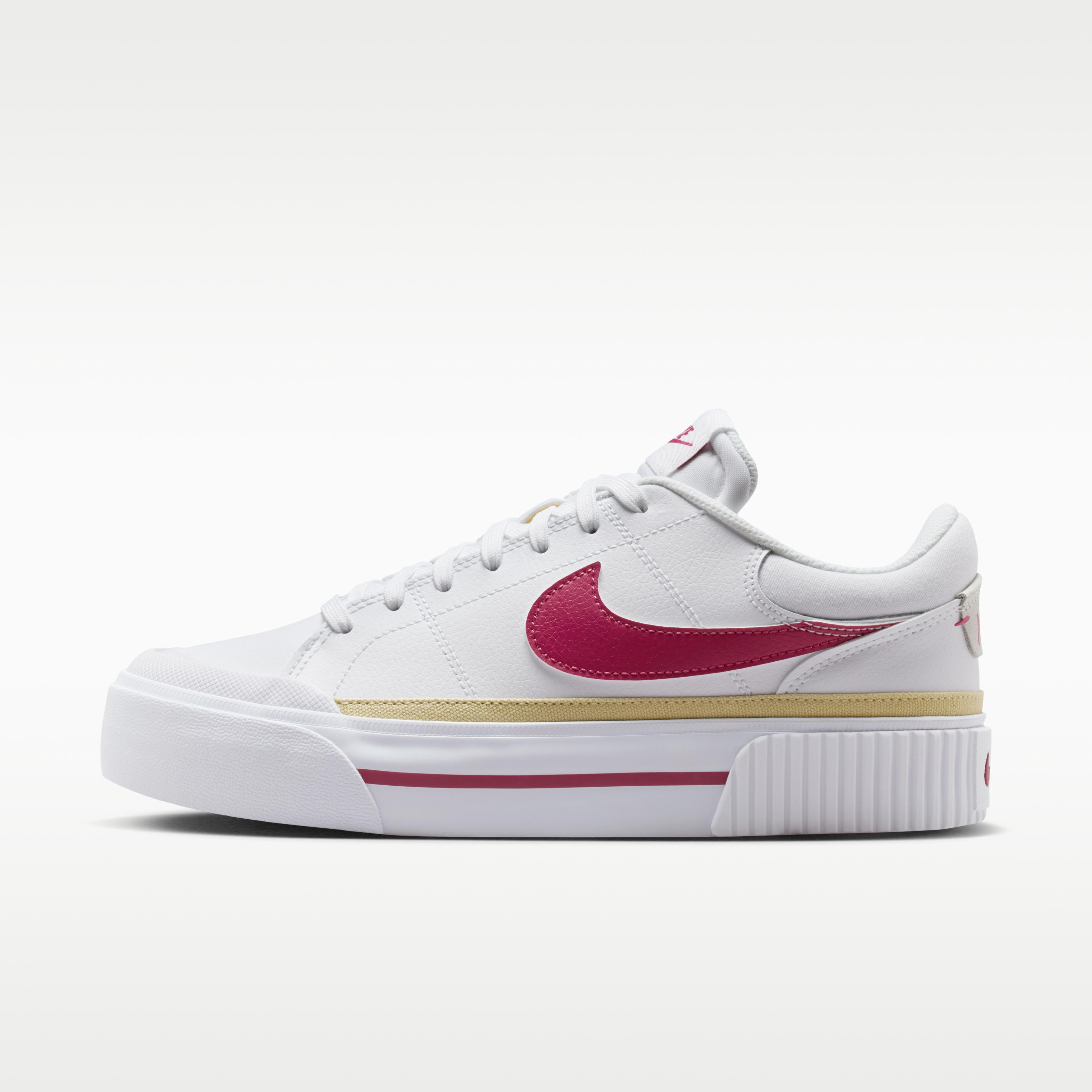 Nike Wmns Court Legacy Lift  White Team Gold  37.5