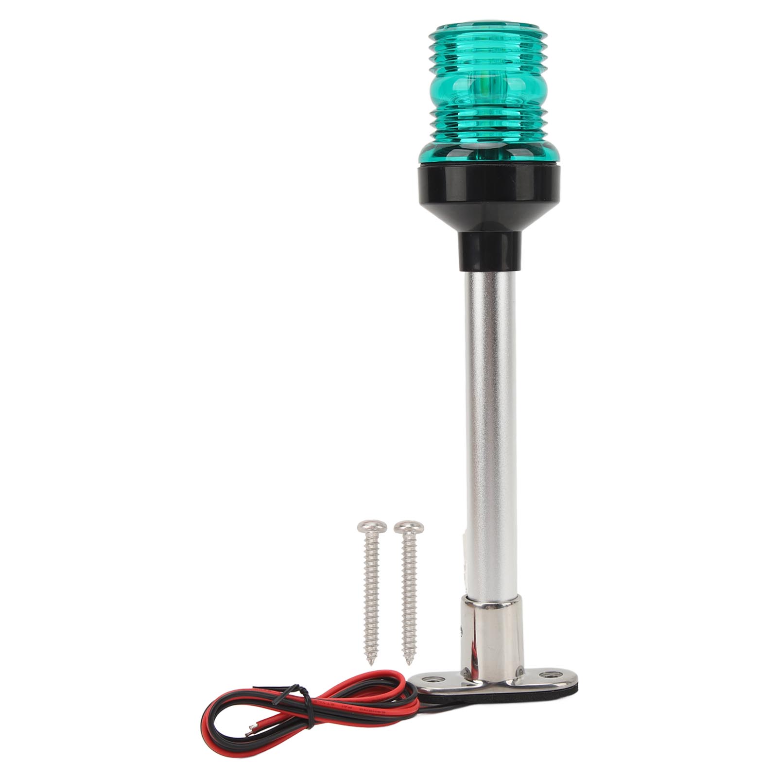 

10in Boat Stern Light 360 Degree LED All Round Lighting 316 Stainless Steel Base Anchor Navigation Lights for Marine зелений
