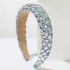High Skull Top Resin Pearl Headband Full Rhinestone Elegant Hair Accessories  For Women Gift