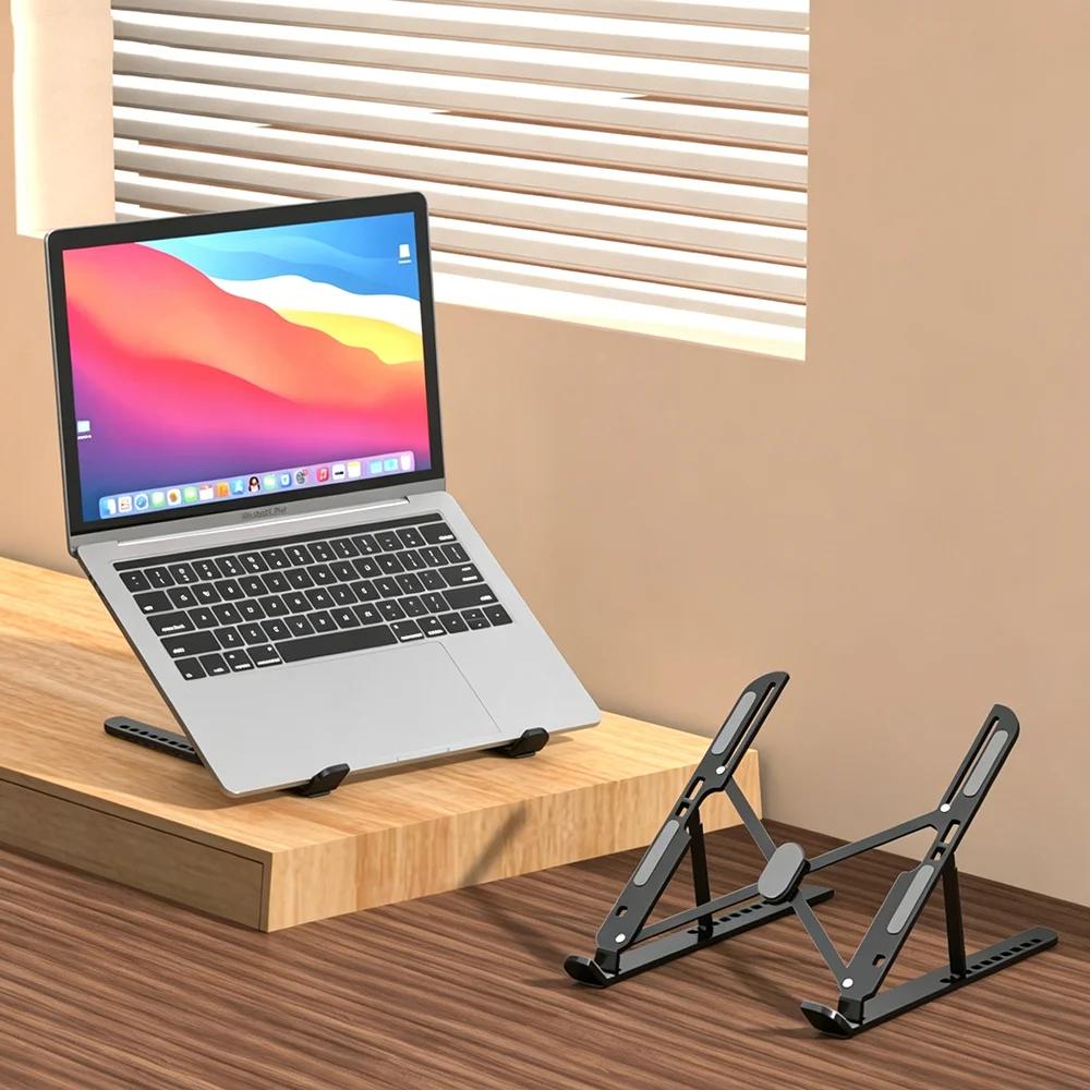 Foldable Laptop Stand Aluminum Alloy Adjustable Holder for Notebook Computer Bracket Lifting Cooling Holder Non-slip