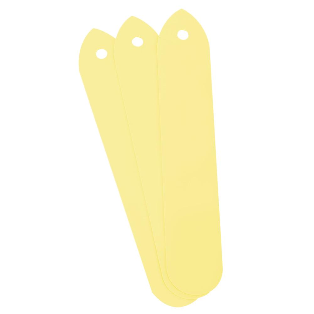 100 stk PVC Hage Plantepotemarkører Stikketiketter Gård Planteskole Frøetikett (Gul)