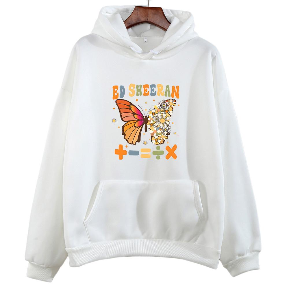 Ed Sheeran Tour Sweatshirts Women Aesthetic Hoodies Winter Fleece Sudadera with Pocket Clothing Oversized O-neck