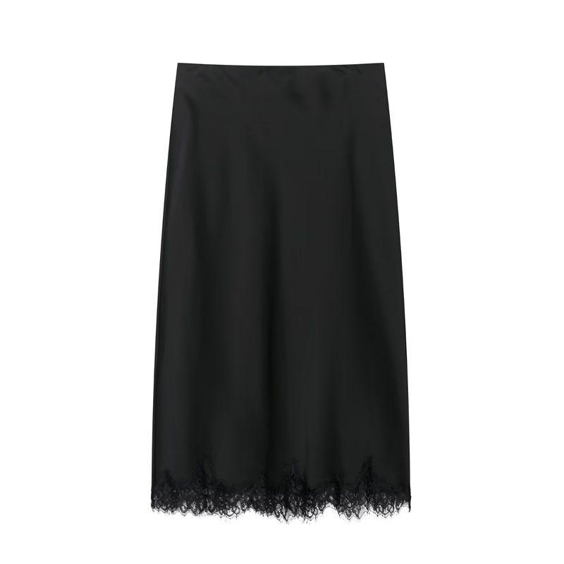 

Kaslead Новая женская одежда Западный стиль Отложной воротник Кружевной топ Юбка 5919203 5919204 Skirt L