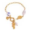 Modern Coastal Starfish Shell Bead Chain Bracelet Adjustable Design Wristband Stainless Steel Jewelry Present