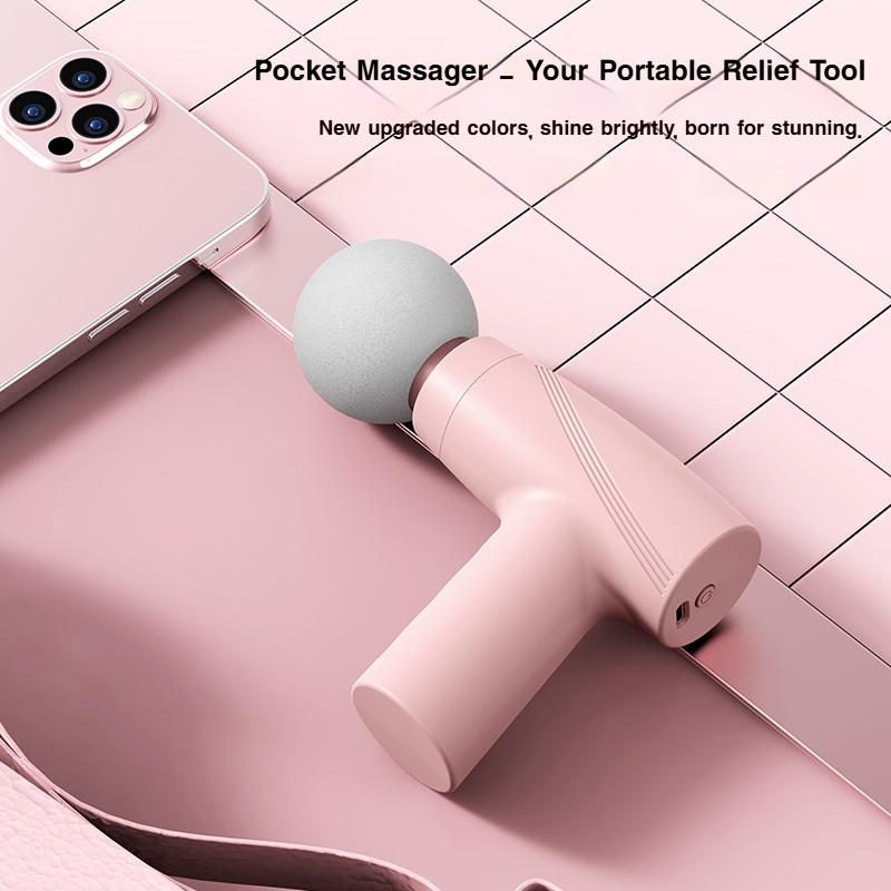 TikTok Viral Pink Mini Massage Gun! Cute Portable Muscle Relaxer for Women,Deep Tissue Pain Relief, Fits in Your Purse,Perfect for Desk,Gym,Travel