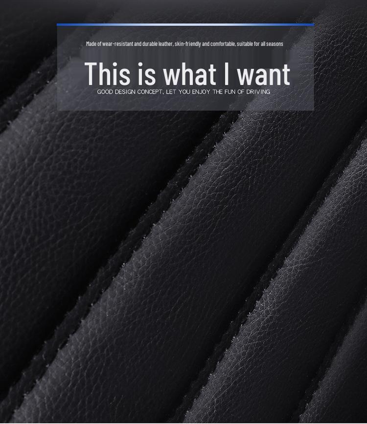 Universelles Vier-Jahreszeiten Waschbares Leder Autositzkissen