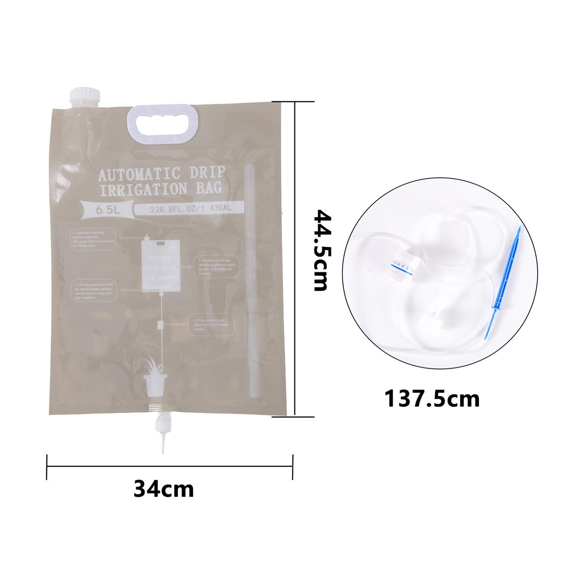 

1Set Thicken Water Bag Device 6.5L Large Capacity Potted Plant Flower Automatic Watering Dripper for Long-term Garden Irrigation