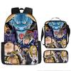 Animation ONE PIECE schoolbag three-piece play peripheral backpack large capacity middle school student outdoor campus computer bag