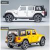 1/32 Jeeps Wrangler Rubicon Vehicle Model Car Toy High Simulation Sound and Light Off-road Alloy Collection Toy Car for Children