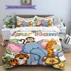 Custom Name,Cute Safari Animal Series Pattern Bedding Home Decoration Birthday Gift ( 1 Duvet Cover + 2 Pillowcase, Without Core),fan Merchandise.
