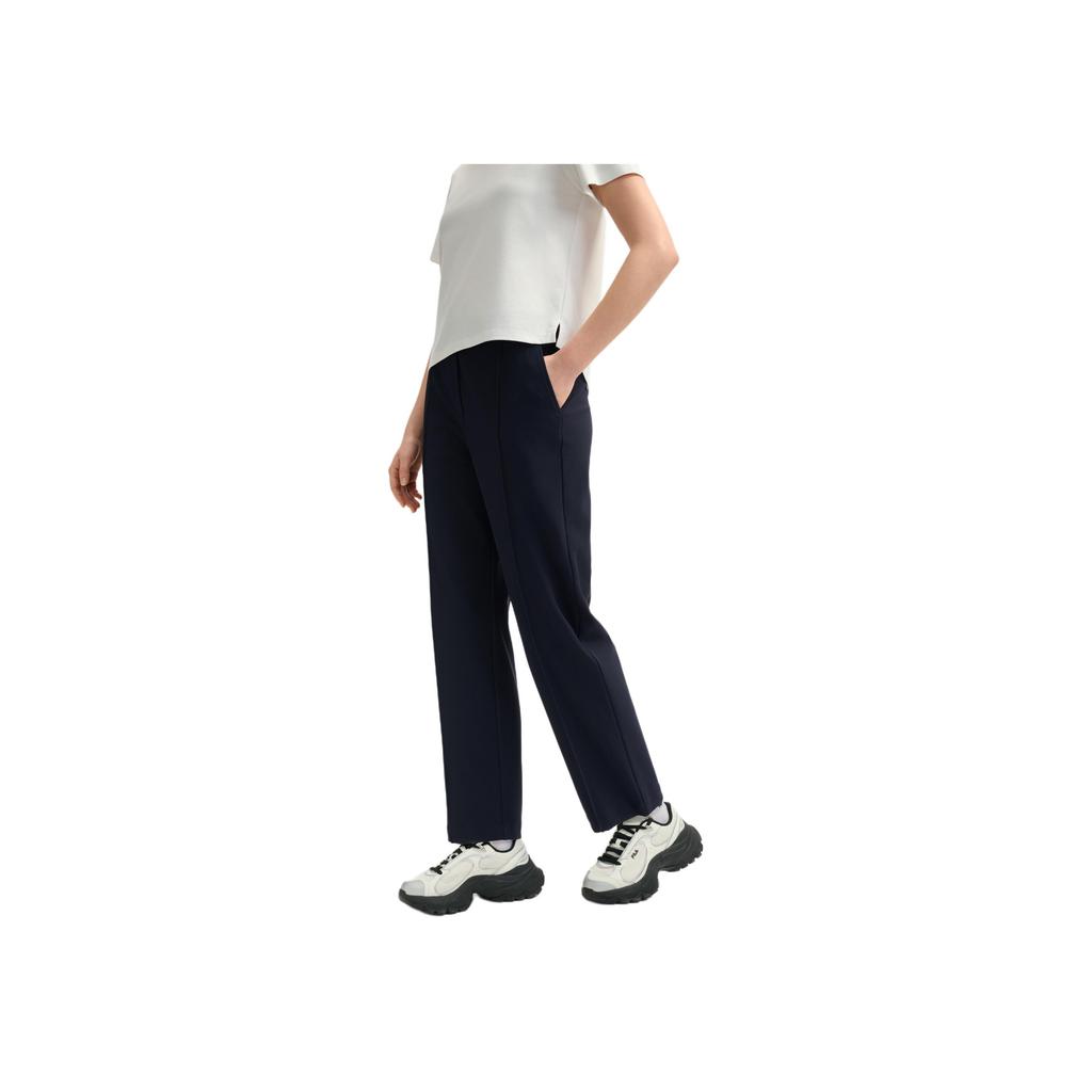 New FILA EMERALD Knitted Sweatpants Women's Midnight Blue F11W524601F-NV