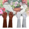 1pair Sheepskin Gardening Gloves Long Sleeve Work Gloves Puncture Resistant Rose Pruning Thicken Wear-resistant Floral Gauntlet