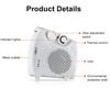 2000W Personal Space Electric Air Heater Fan Warmer Winter Home Office Desktop Electric Heater Portable Electric Fan Heater