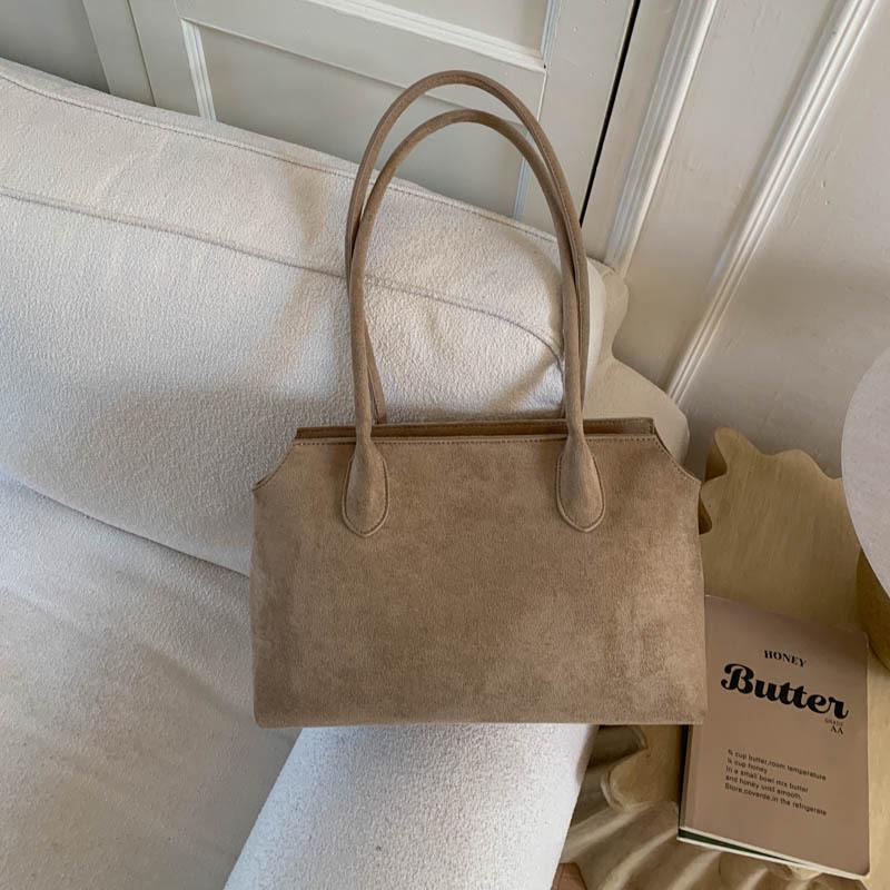 Women's Large Suede Shoulder Bag: New 2025 Autumn/Winter Versatile Tote