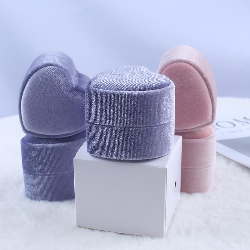 Heart-Shaped Jewelry Box: Romantic Gift for Engagement Rings & Earrings