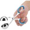 Stainless Steel Meatball Maker Clip, DIY Non-sticky Meatballs Rice Balls Clip Maker Mold (Blue)