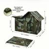 Stray Cat Dog House Cat Kennel Oxford Cloth Cat Warm Tent Kennel for Small Pets Winter Outdoor Cold Proof Waterproof Detachable