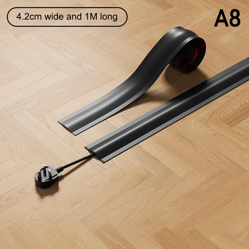 

.4.2/5.5M PVC Cord Cord Cover Floor For Wires On Floor Soft Floor Cable Cover Cord Hider Floor Cable Management Cable Protector